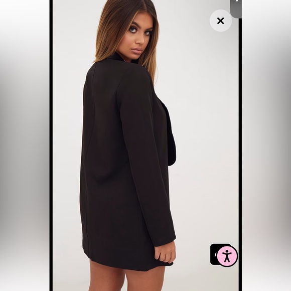 RARE! Kourtney Kardashian Embellished Applique Detail Oversized Blazer - Picture 8 of 12